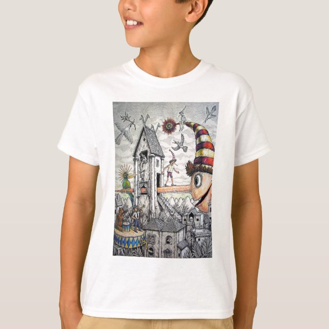 T-shirt Pinocchio drôle (Devant)