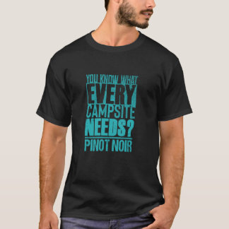T-shirt Pinot Noir et Camping Lover u2013 Boissons de vin 