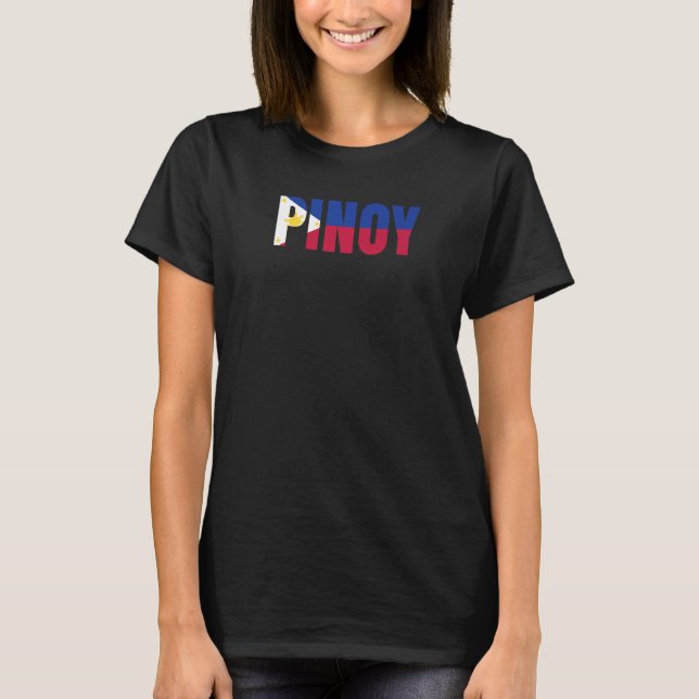 T-shirt Pinoy Filipino Flag Sun Love Pinoy Asian Phillipin (Devant)