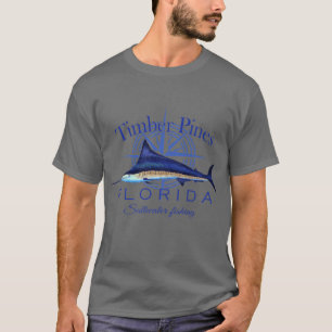 T-shirt Pins de bois Floride Sailfish Billfish Saltwater F