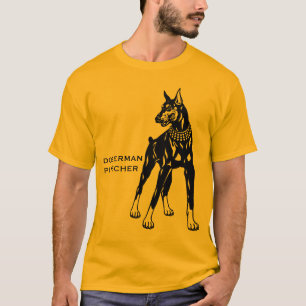T-shirt pinscher de dobermann