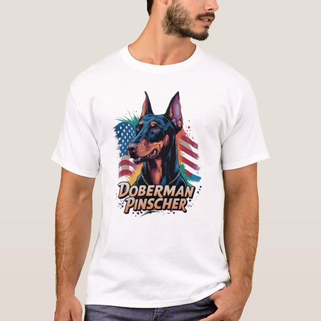 T-shirt Pinscher Doberman (Devant)