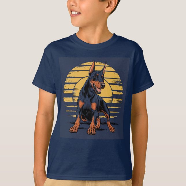 T-shirt Pinscher Dobermann (Devant)