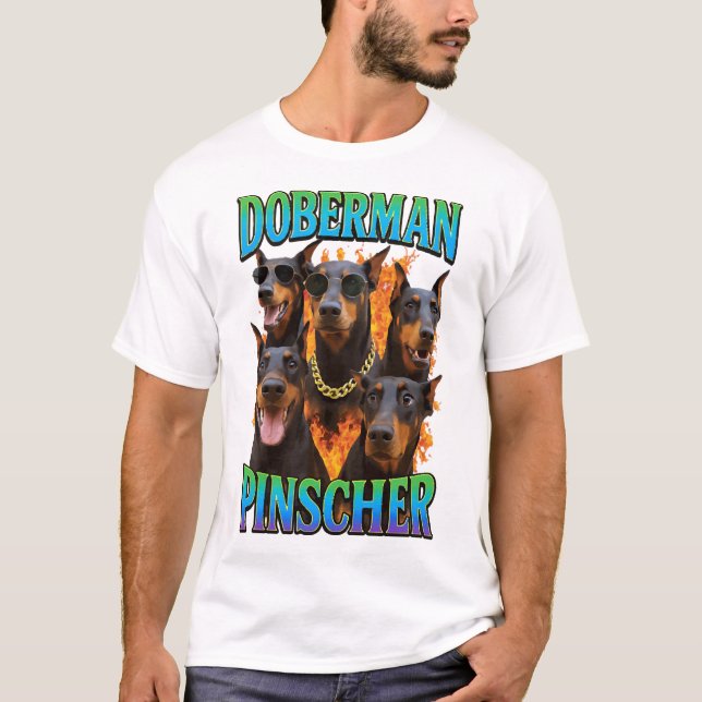 T-shirt Pinscher Dobermann  (Devant)