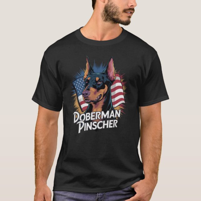 T-shirt Pinscher Dobermann (Devant)