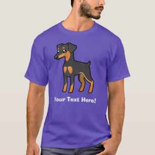 T-shirt Pinscher miniature de bande dessinée/Manchester