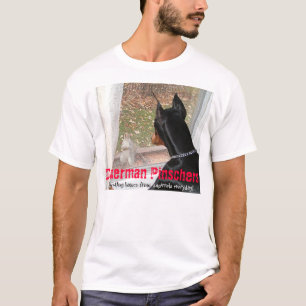 T-shirt Pinschers de dobermann protégeant des maisons