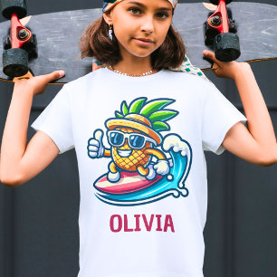 T-Shirt Pinson Surfeur Frappe les Vagues Personnalisé