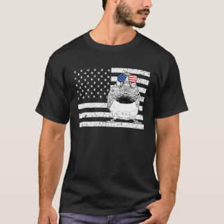 T-shirt Pinson zèbre 4 juillet Observation des oiseaux amé