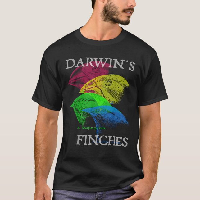 T-shirt Pinsons de Darwin nerds Évolution Science Biologie (Devant)