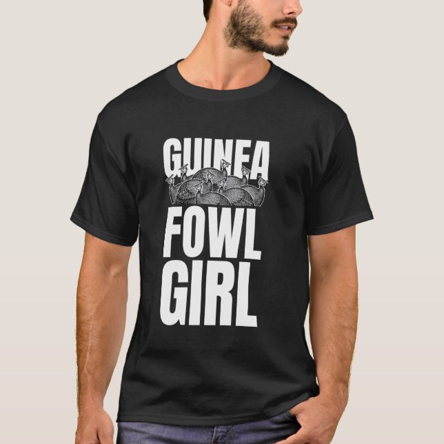 T-shirt Pintade Poulet Fille de la Volaille (Devant)
