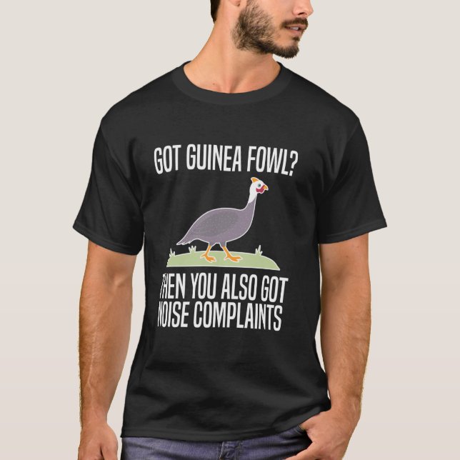 T-shirt Pintade Poulet Oiseau Obtenu (Devant)