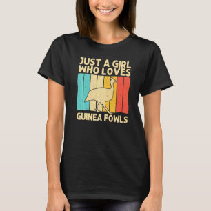 T-shirt Pintade pour filles enfant oiseau poulet ferme