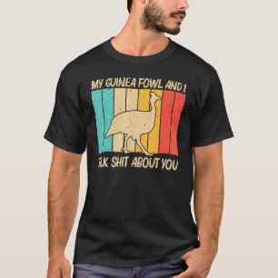 T-shirt Pintade Pour Hommes Femmes Oiseau   Élevage De Pou