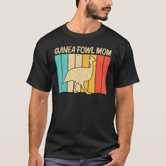 T-shirt Pintade pour maman mère oiseau Ferme de poulets (Devant)