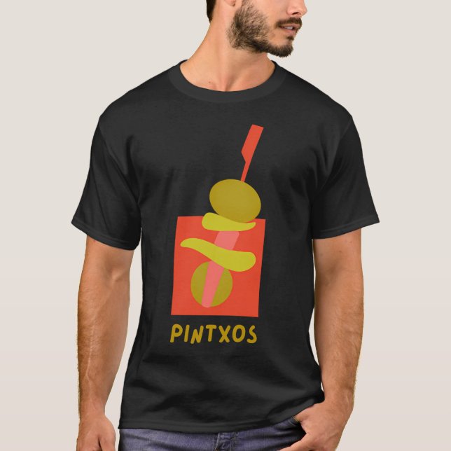 T-shirt Pintxos - San Sabastian Spain (Devant)