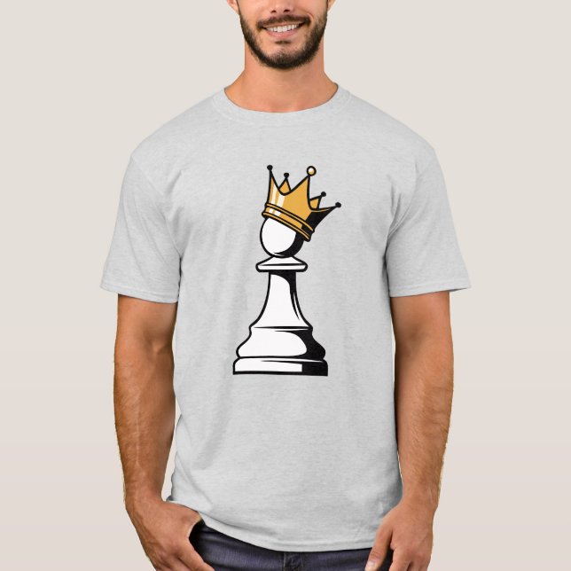 T-shirt pion avec une couronne (Devant)