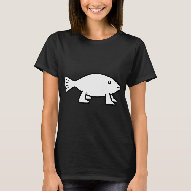 T-shirt Pioneer Fish [original B&W] (Devant)