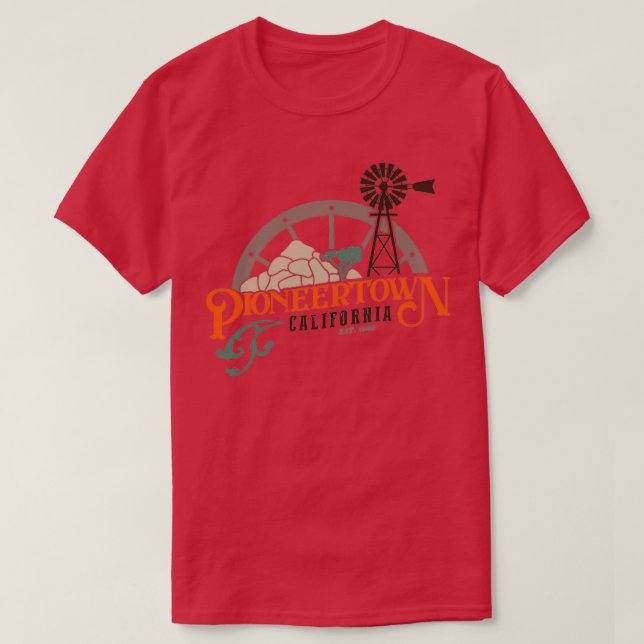 T-shirt Pioneertown Californie (Design devant)