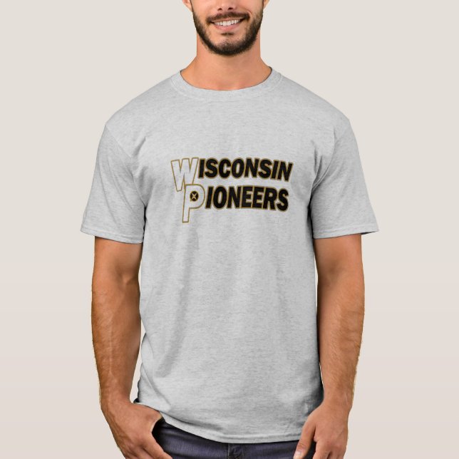 T-shirt Pionniers du Wisconsin (Devant)