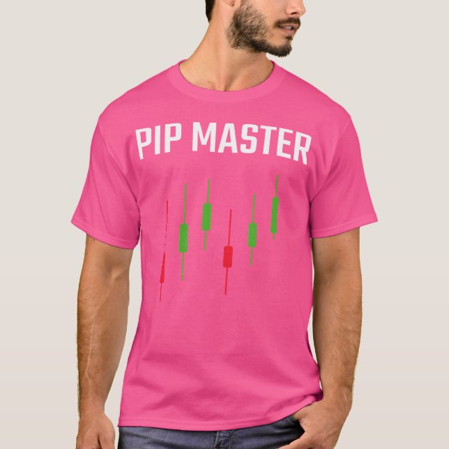 T-shirt Pip Master Funny Forex Candlestick Trading (Devant)