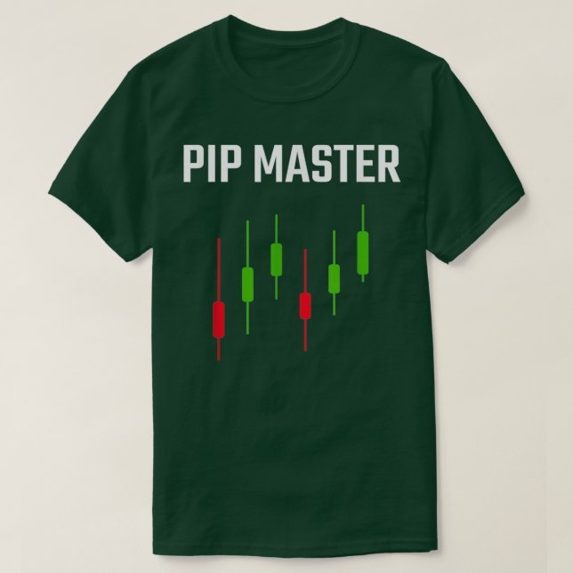 T-shirt Pip Master Funny Forex Candlestick Trading (Design devant)