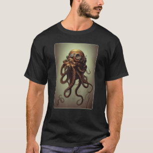 T-shirt Pipe à vapeur Steampunk Octopus à vapeur