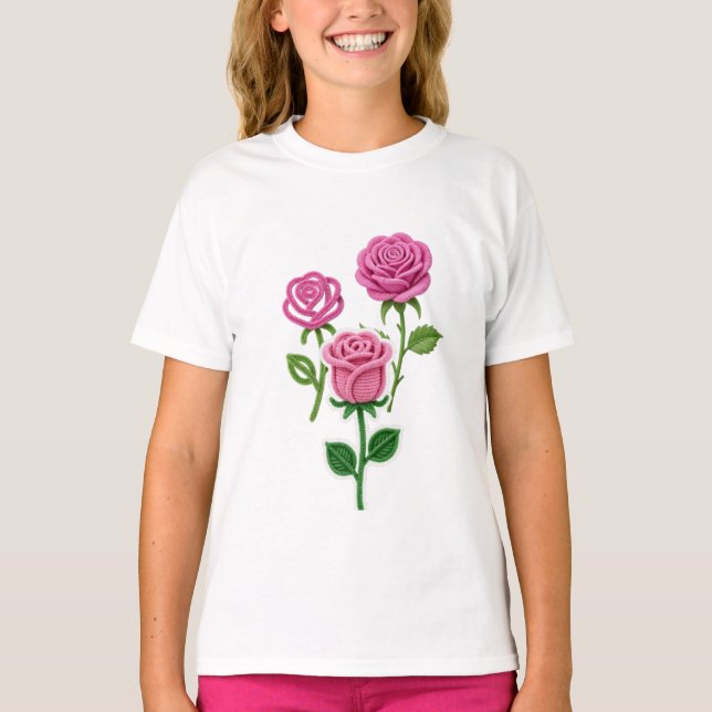 T-shirt Pipe Cleaner Flower (Devant)