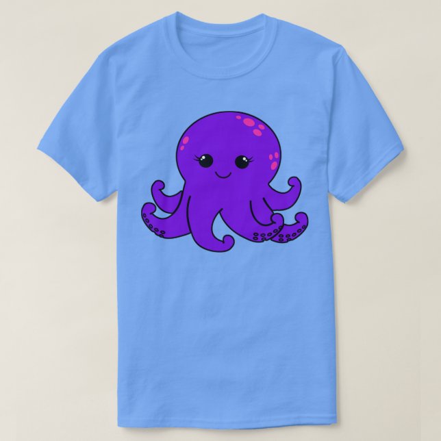 T-shirt Pipe mignonne pourpre (Design devant)