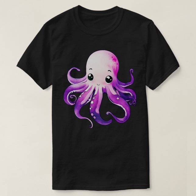T-shirt Pipe mignonne pourpre (Design devant)