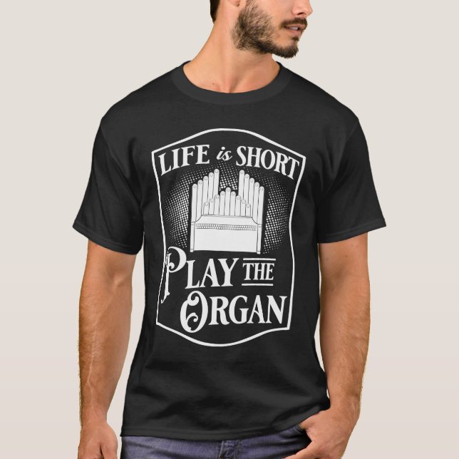 T-shirt Pipe Organ Piano Organist Instrument Music Musicia (Devant)