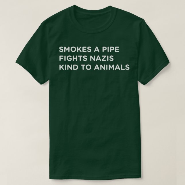 T-shirt Pipe Smoker Qui ne conçoit pas 1 pour les chemises (Design devant)