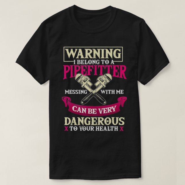 T-shirt Pipefitter Dons Drôle Plomber Plumber Plumbing Pip (Design devant)