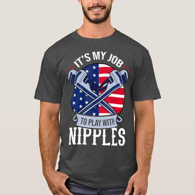 T-shirt Pipefitter Poison Plumber USA American (Devant)