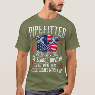 T-shirt Pipefitter Poison Plumber USA American