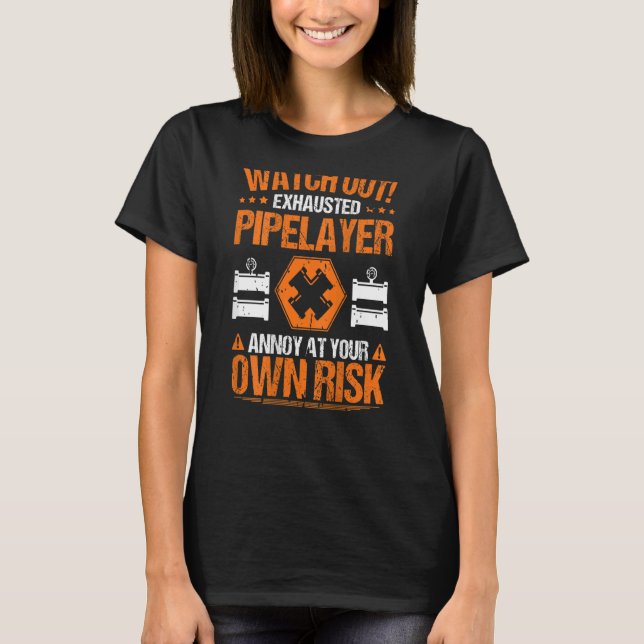 T-shirt Pipeline de risque propre à la couche de drainage (Devant)