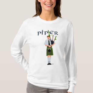 T-shirt PIPER Vert Plaid