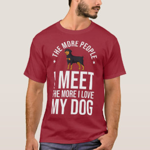 T-shirt Pipettes de chien Rottweiler propriétaire