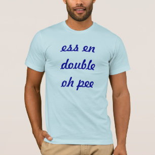 T-shirt pipi de double d'en d'ess oh