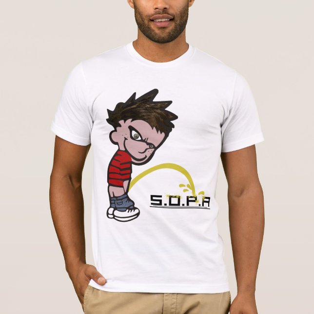 T-shirt Pipi SOPA de Calvin (Devant)