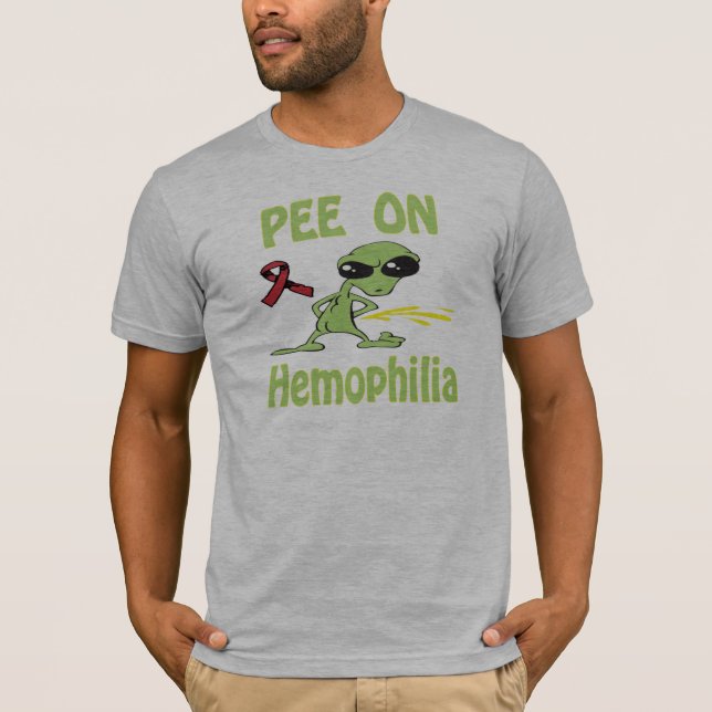 T-shirt Pipi sur la chemise d'hémophilie (Devant)
