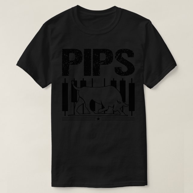 T-shirt Pips Funny Forex Trader Trader Devis du ventilateu (Design devant)