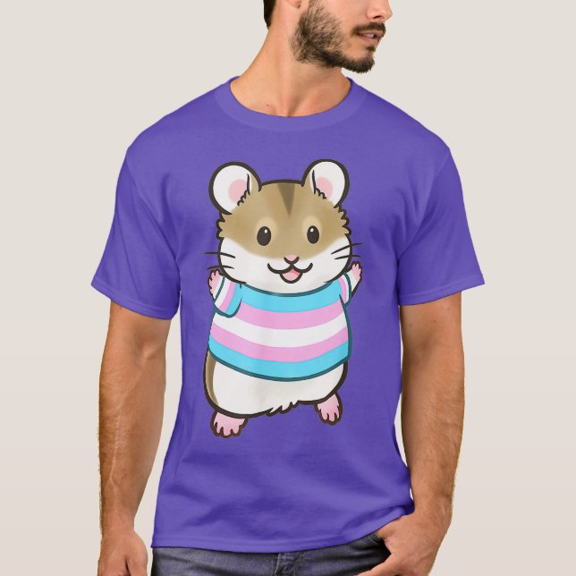 T-shirt Pipsquery Trans Pride Drapeau Hamster (Devant)