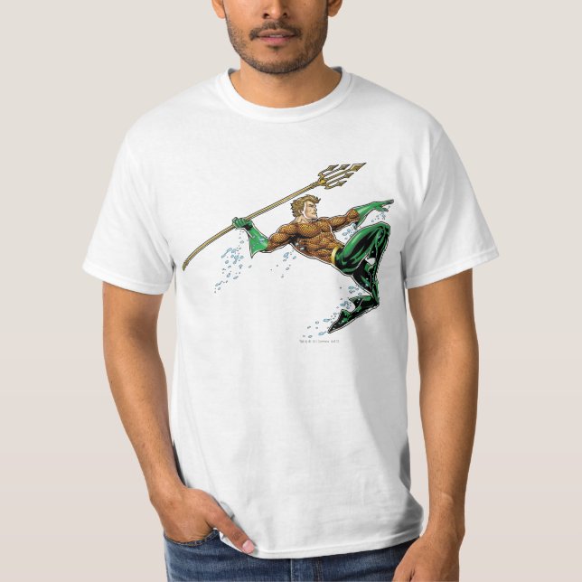 T-shirt Pique-nique Aquaman avec Spear (Devant)