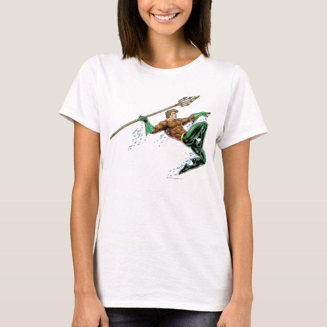 T-shirt Pique-nique Aquaman avec Spear (Devant)