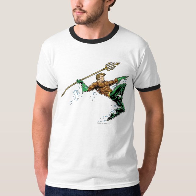 T-shirt Pique-nique Aquaman avec Spear (Devant)