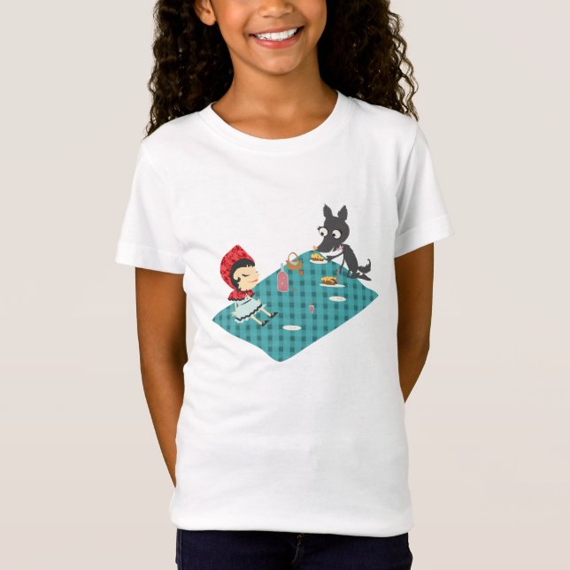 T-Shirt Pique-nique avec le loup (Devant)