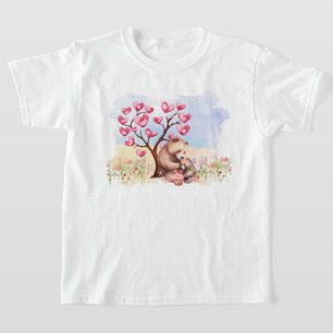 T-shirt Pique-nique de la Saint Valentin pour maman et béb