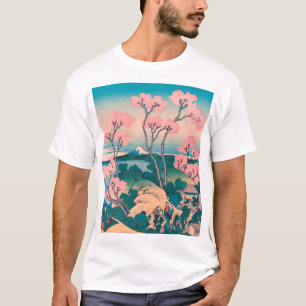 T-shirt Pique-nique de printemps sous les fleurs des ceris