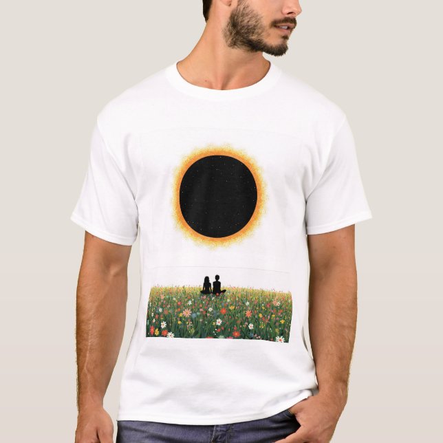 T-shirt Pique-nique éclipse solaire (Devant)